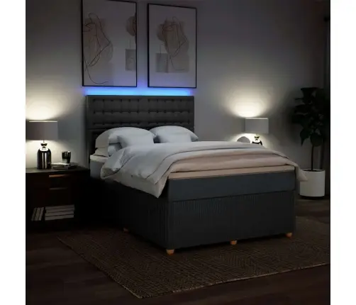 Kontinentaalvoodi Madratsiga, Tumehall, 160X200 cm Kangas