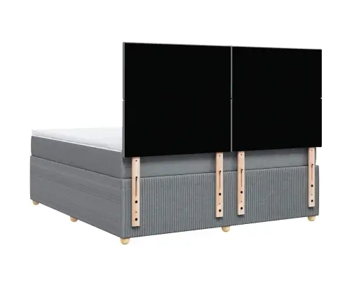 Kontinentaalvoodi Madratsiga, Helehall, 180X200 cm Kangas