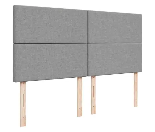 Kontinentaalvoodi Madratsiga, Helehall, 180X200 cm Kangas