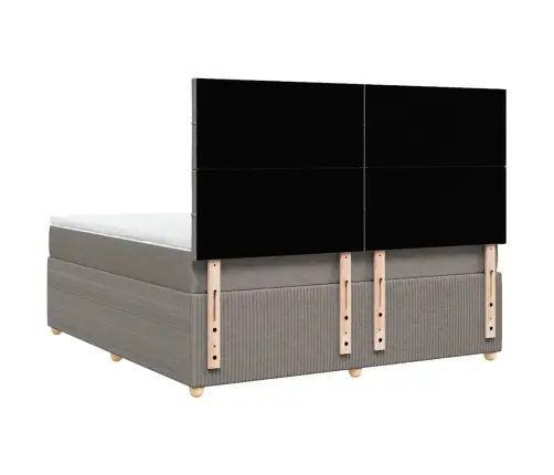 Kontinentaalvoodi Madratsiga, Pruunikashall, 180X200 cm Kangas