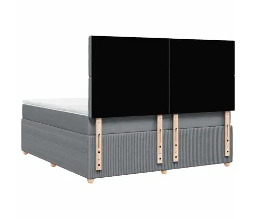 Kontinentaalvoodi Madratsiga, Helehall, 180X200 cm Kangas