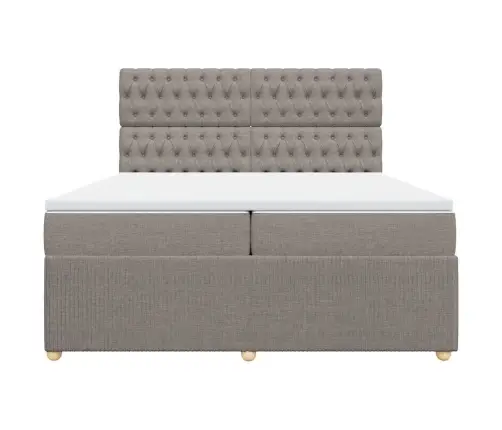 Kontinentaalvoodi Madratsiga, Pruunikashall, 200X200 cm Kangas