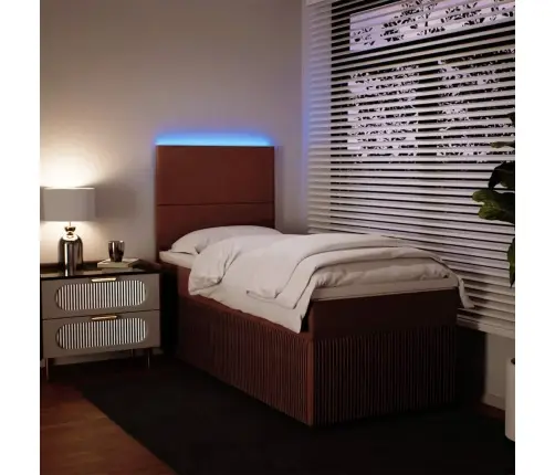 Kontinentaalvoodi Madratsiga, Roosa, 80X200 cm Samet