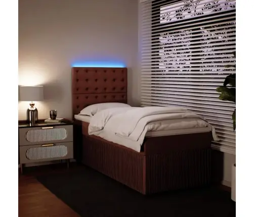 Kontinentaalvoodi Madratsiga, Roosa, 80X200 cm Samet