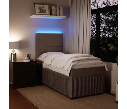 Kontinentaalvoodi Madratsiga, Helehall, 100X200 cm Samet