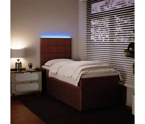 Kontinentaalvoodi Madratsiga, Roosa, 100X200 cm Samet