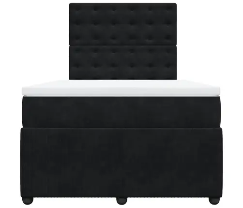 Kontinentaalvoodi Madratsi, Must, 120X190 cm Samet