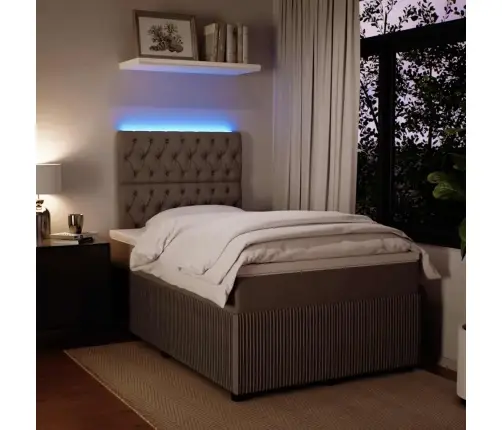 Kontinentaalvoodi Madratsiga, Helehall, 120X200 cm Samet