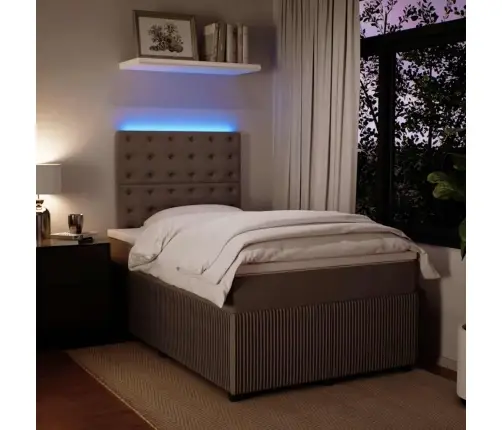 Kontinentaalvoodi Madratsiga, Helehall, 120X200 cm Samet