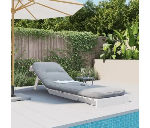 Dīvāngulta Ar Matraci, Balta, 60X206X11 Cm, Priedes Masīvkoks Vidaxl