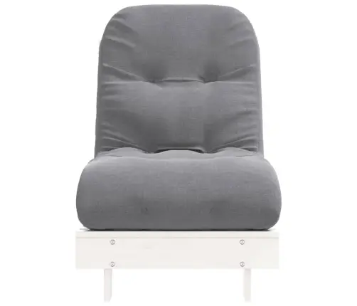 Dīvāngulta Ar Matraci, Balta, 60X206X11 Cm, Priedes Masīvkoks Vidaxl