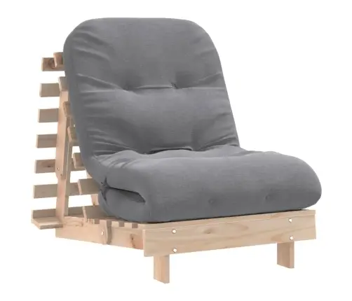 Futono Sofa-Lova Su Čiužiniu, 70X206X11cm Pušies Masyvas