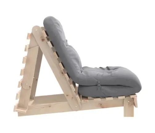 Futono Sofa-Lova Su Čiužiniu, 70X206X11cm Pušies Masyvas