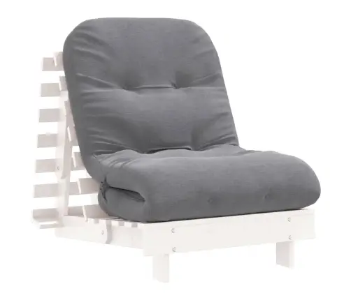 Dīvāngulta Ar Matraci, Balta, 70X206X11 Cm, Priedes Masīvkoks Vidaxl