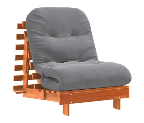 Futono Sofa-Lova Su Čiužiniu, Vaško Ruda, 70X206X11cm Pušis