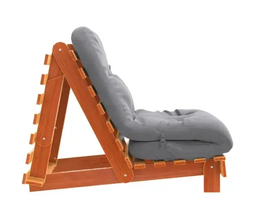 Futono Sofa-Lova Su Čiužiniu, Vaško Ruda, 70X206X11cm Pušis