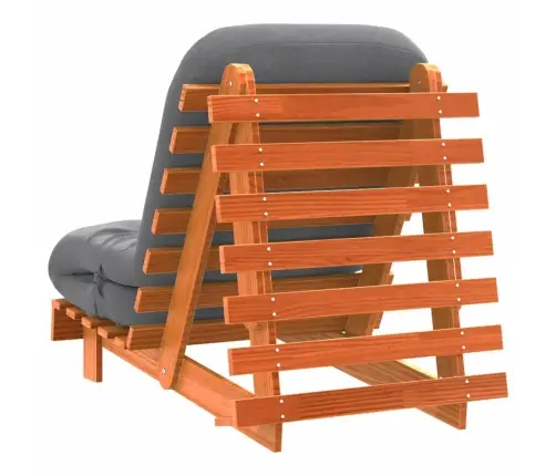 Futono Sofa-Lova Su Čiužiniu, Vaško Ruda, 70X206X11cm Pušis