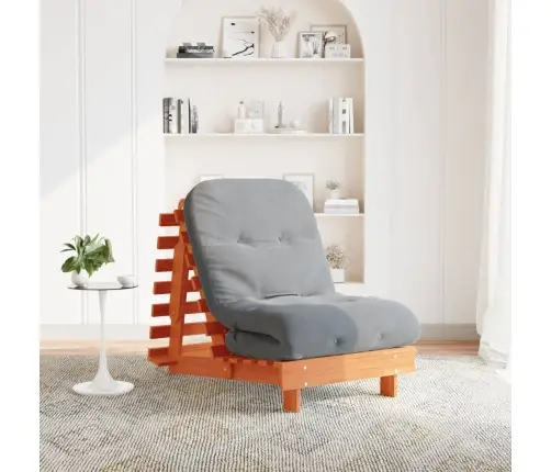 Futono Sofa-Lova Su Čiužiniu, Vaško Ruda, 70X206X11cm Pušis