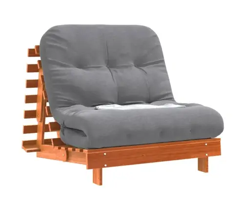 Futono Sofa-Lova Su Čiužiniu, Vaško Ruda, 90X206X11cm Pušis