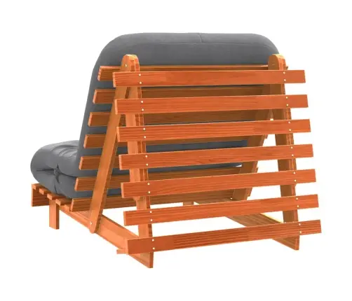 Futono Sofa-Lova Su Čiužiniu, Vaško Ruda, 90X206X11cm Pušis