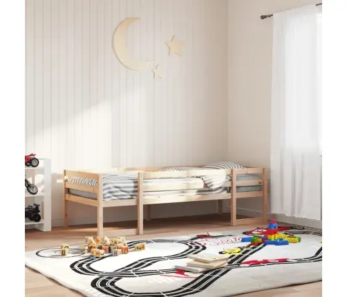 Bērnu Gultas Rāmis, 90X200 Cm, Priedes Masīvkoks Vidaxl