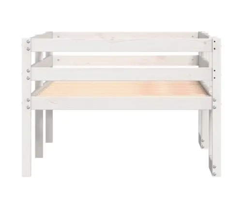 Vaikiškos Lovos Rėmas, Baltas, 90X200cm Pušies Masyvas