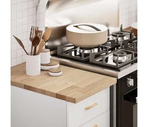 Köögi Töötasapind Täispuidust Tamm Ristkülikukujuline