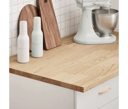 Virtuves Darba Virsma 100X63,5X2,7Cm Ozola Masīvkoks Taisnstūra Vidaxl