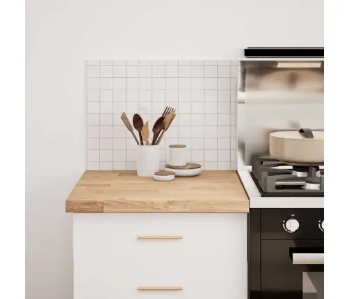 Virtuvės Stalviršis 60X63,5X4 Cm Ąžuolo Masyvo Stačiakampis