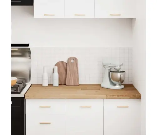 Virtuves Darba Virsma 120X63,5X4 Cm Ozola Masīvkoks Taisnstūra Vidaxl