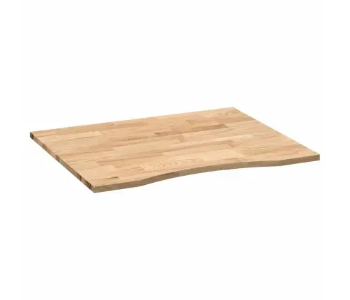 Lauaplaat, 100X80X2,5 cm Töötlemata Toekas Tammepuit Ristkülik