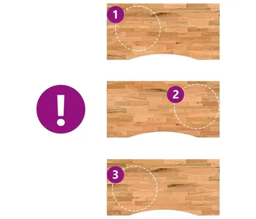 Galda Virsma, Gaiši Brūna, Ozola Masīvkoks, Taisnstūra Vidaxl