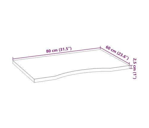 Galda Virsma, Gaiši Brūna, Ozola Masīvkoks, Taisnstūra Vidaxl