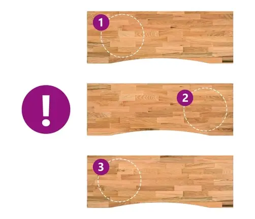 Lauaplaat, Helepruun, 140X60X2,5 cm Toekas Tammepuit Ristkülik