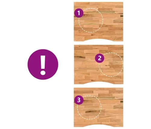 Rašomojo Stalo Stalviršis, Šviesiai Rudas, Ąžuolo, Stačiakampis