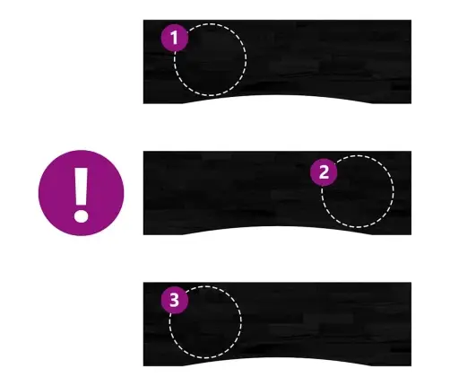 Rašomojo Stalo Stalviršis, Tamsiai Rudos, Ąžuolo, Stačiakampis