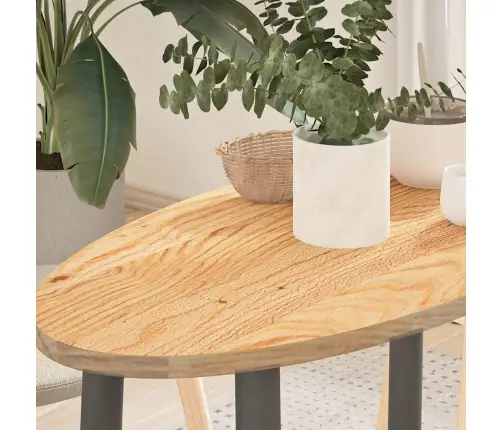 Galda Virsma 80X40X2 Cm Masīvkoka Ozola Ovāls Vidaxl