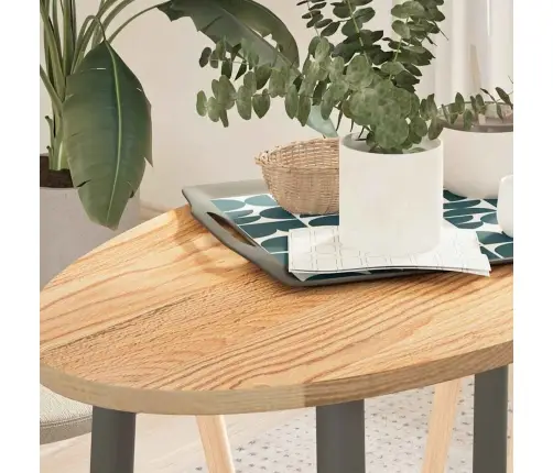 Lauaplaat, 100 X 50 X 2 cm Tammepuit Ovaalne