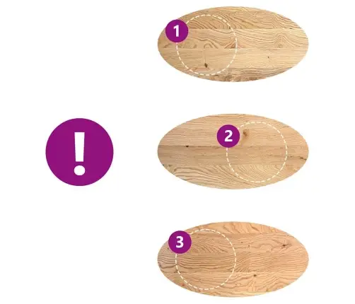 Lauaplaat, 120 X 60 X 2 cm Tammepuit Ovaalne