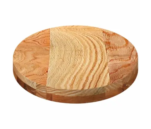 Lauaplaat, Helepruun, 80 X 40 X 4 cm Tammepuit Ovaalne