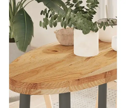 Lauaplaat, Helepruun, 80 X 40 X 4 cm Tammepuit Ovaalne