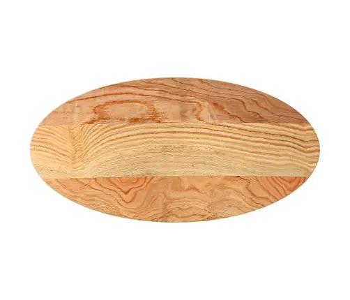 Lauaplaat, Helepruun, 100 X 50 X 4 cm Tammepuit Ovaalne