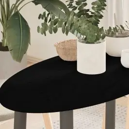 Lauaplaat, Tumepruun, 80 X 40 X 2 cm Tammepuit Ovaalne