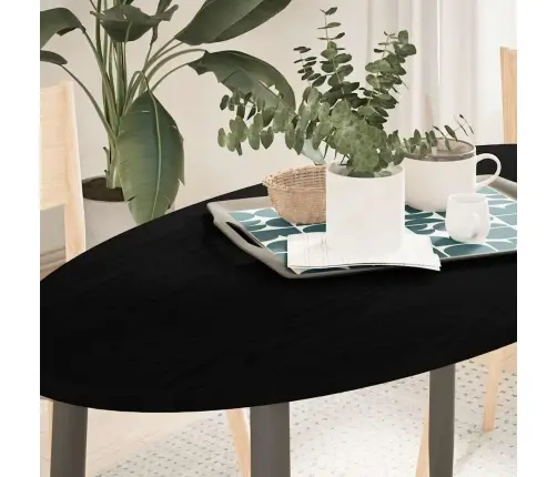 Lauaplaat, Tumepruun, 120 X 60 X 2 cm Tammepuit Ovaalne