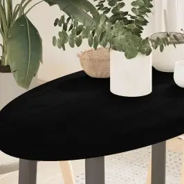 Lauaplaat, Tumepruun, 80 X 40 X 4 cm Tammepuit Ovaalne