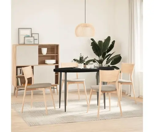 Lauaplaat, Tumepruun, 120 X 60 X 4 cm Tammepuit Ovaalne