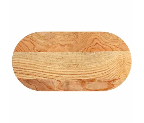 Lauaplaat, Helepruun, 80 X 40 X 2 cm Tammepuit Ovaalne