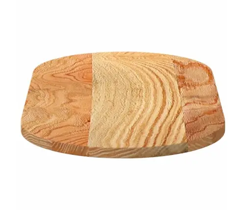 Lauaplaat, Helepruun, 80 X 40 X 2 cm Tammepuit Ovaalne