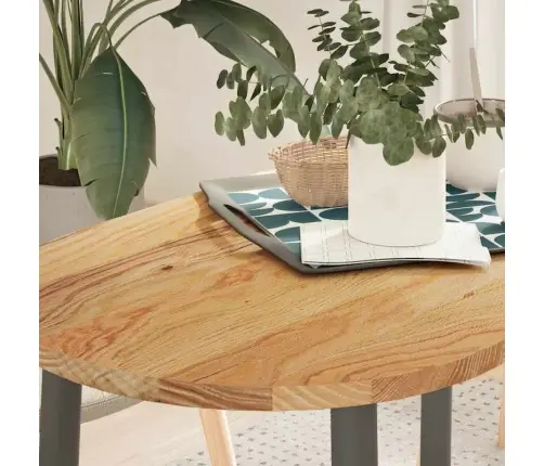 Lauaplaat, Helepruun, 100 X 50 X 2 cm Tammepuit Ovaalne