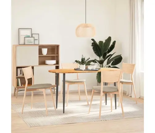 Stalviršis, Šviesiai Rudas, 140X60X2 cm Ąžuolo Masyvas, Ovalo